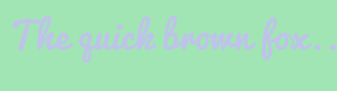 Image with Font Color BFC2EB and Background Color A1E5B4